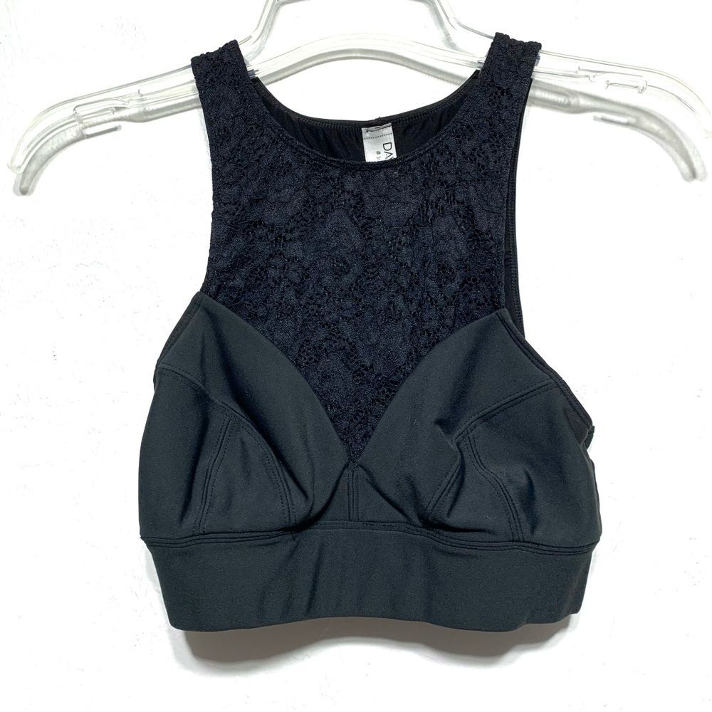 Davin & Adley Maternity Nursing Bra sz Small Breastfeeding Pumping Black Lace
